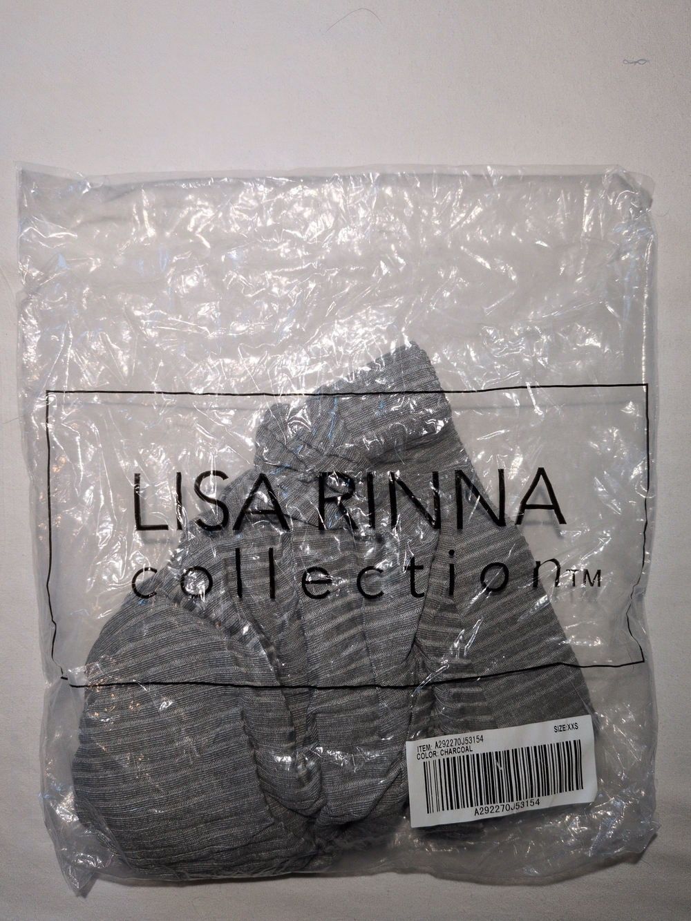 Lisa Rinna Collection Gray Ribbed Maxi Skirt - Picture 4 of 4